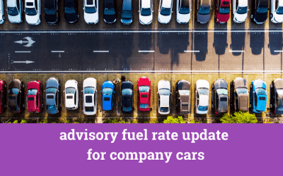 Update on HMRC advisory fuel rate for company cars