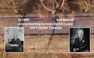 Thomson Cooper 75th Anniversary Timeline